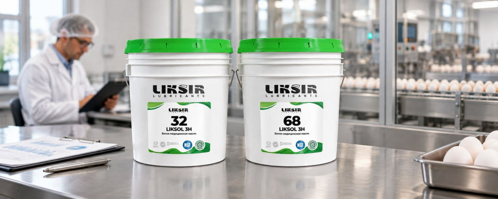 Белые масла LIKSOL 32 3H и LIKSOL 68 3H для сравнения технических характеристик